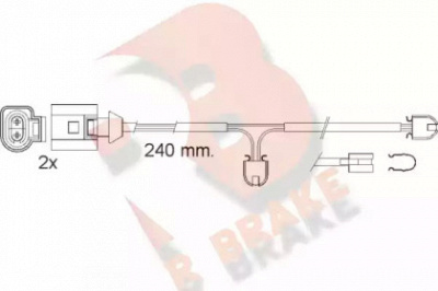 R BRAKE 610546rb -  Сигнализатор, износ тормозных колодок